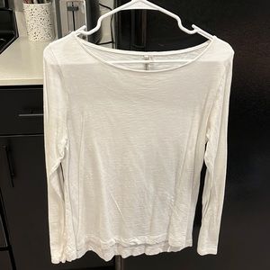 Banana republic white long sleeve